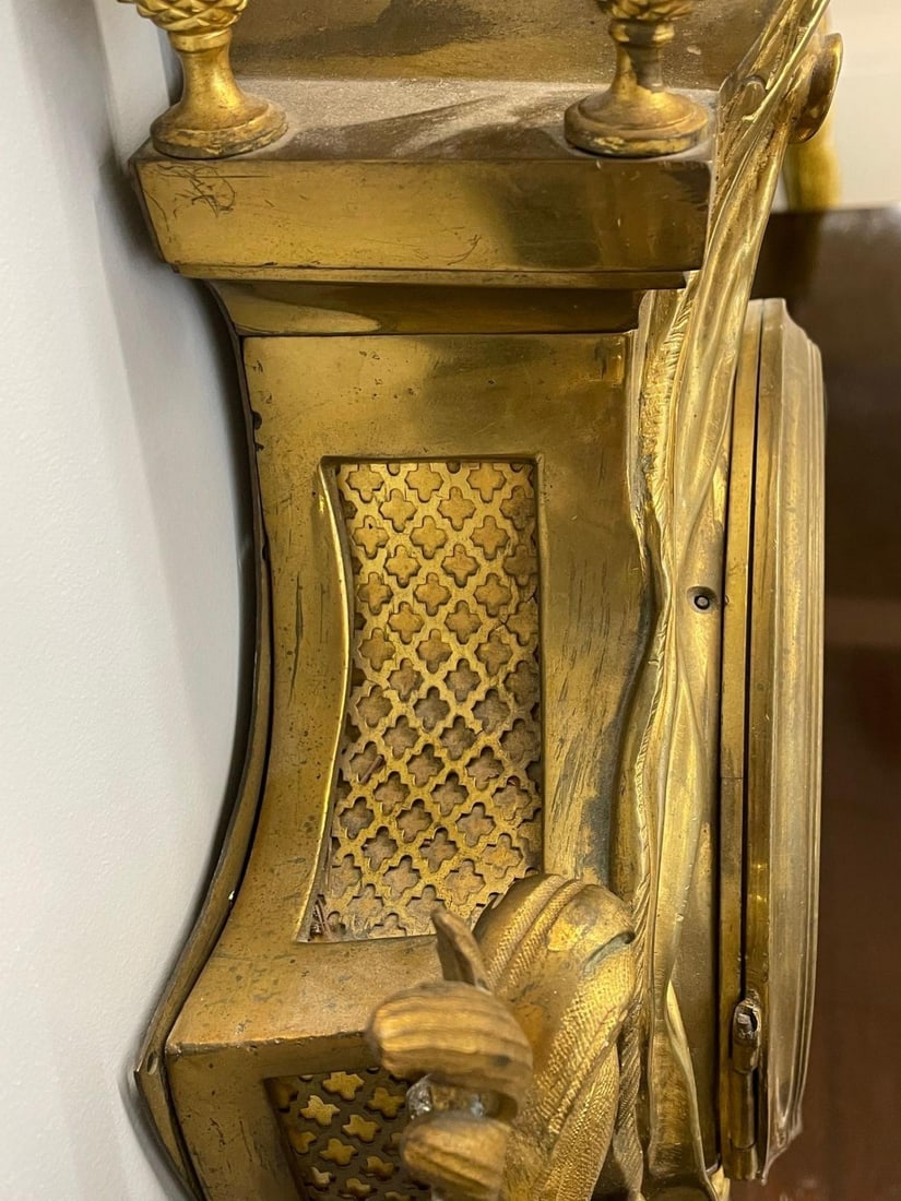 Louis XV, Figural Cartel Clock, Dore Bronze, France, 19th/20th c. - 4