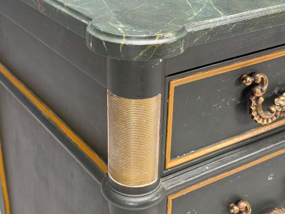 Jacques Bodart, Louis XVI Style, Green Painted Commode, USA, 1960s - 9