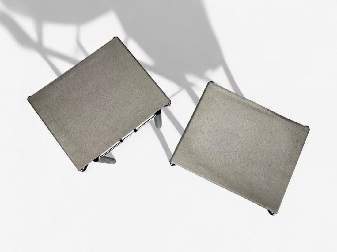 Hans Ullrich Bitsch, Chrome Plated Steel, Aluminum, Stools, Germany, 1980s - 7