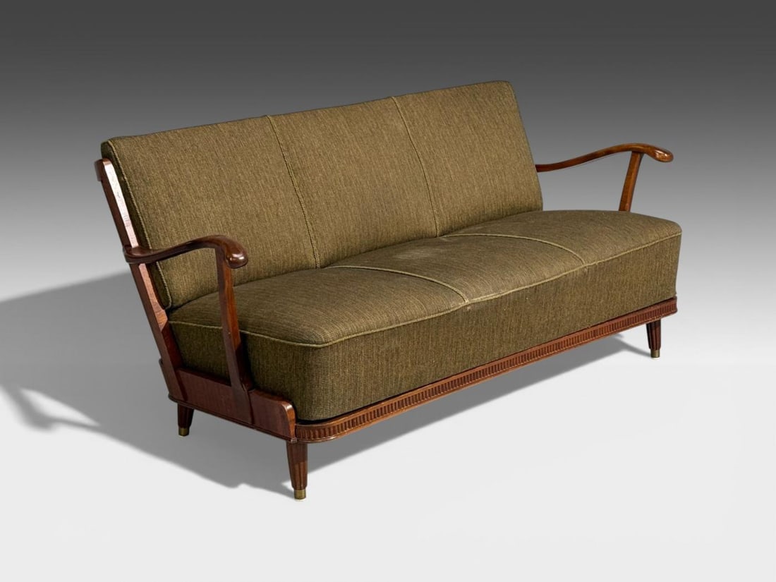 Svante Skogh, Sofa, Beech, Fabric, Sweden, 1940s - 3