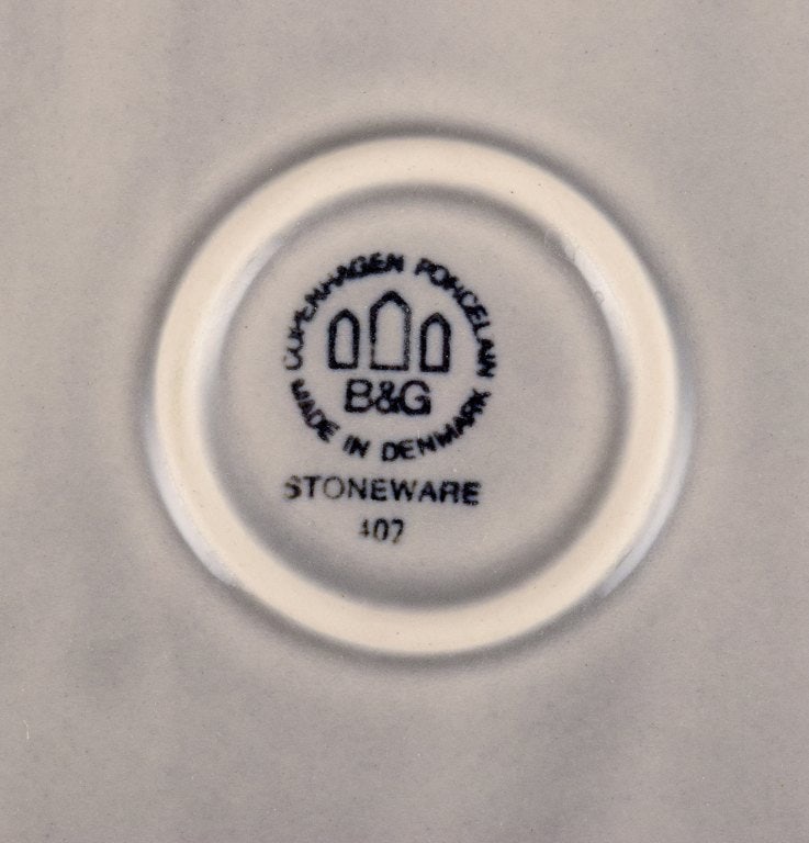 Jens Harald Quistgaard for Bing & Grøndahl, "Mexico" retro design, round dish and oval dish in - 6