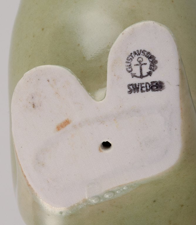 Stig Lindberg (1916-1982) for Gustavsberg. Horse figurine in glazed stoneware with a light green - 3
