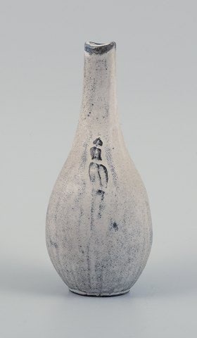 Svend Hammershøi (1873-1948) for Kähler. Vase in glazed stoneware. Beautiful grey-black - 2
