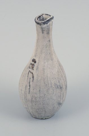 Svend Hammershøi (1873-1948) for Kähler. Vase in glazed stoneware. Beautiful grey-black - 3