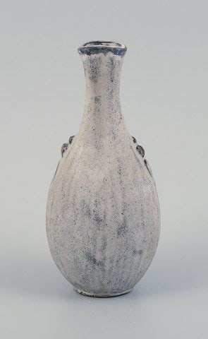 Svend Hammershøi (1873-1948) for Kähler. Vase in glazed stoneware. Beautiful grey-black - 4