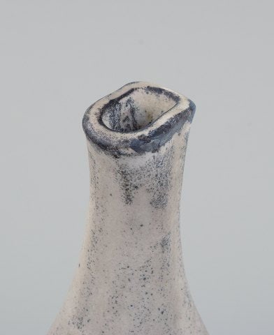 Svend Hammershøi (1873-1948) for Kähler. Vase in glazed stoneware. Beautiful grey-black - 5