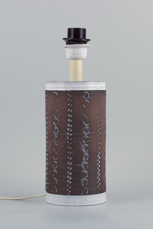Upsala Ekeby, ceramic table lamp. (1 of 7)