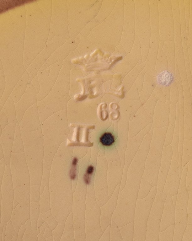 Ipsens, Denmark. Ceramic table lamp with owl. - 8