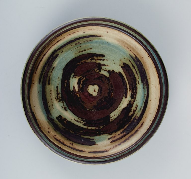 Carl Halier (1873-1948) for Royal Copenhagen, bowl in stoneware with sung glaze. - 3