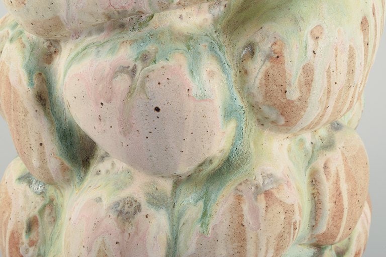 Christina Muff, Danish contemporary ceramicist (b. 1971). Monumental organically shaped vase. This - 6