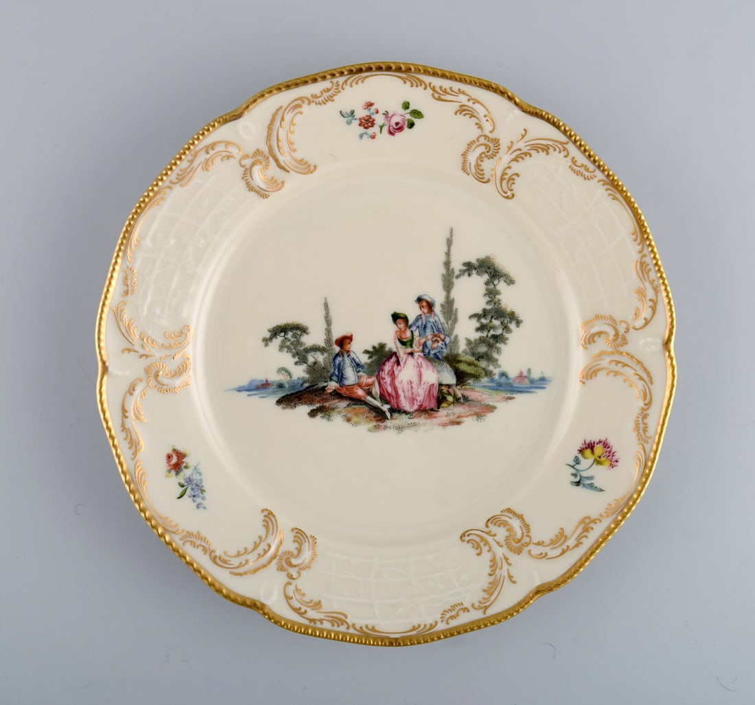 Rosenthal Classic Rose coffee service for six people in hand-painted porcelain with romantic scenes. - 5