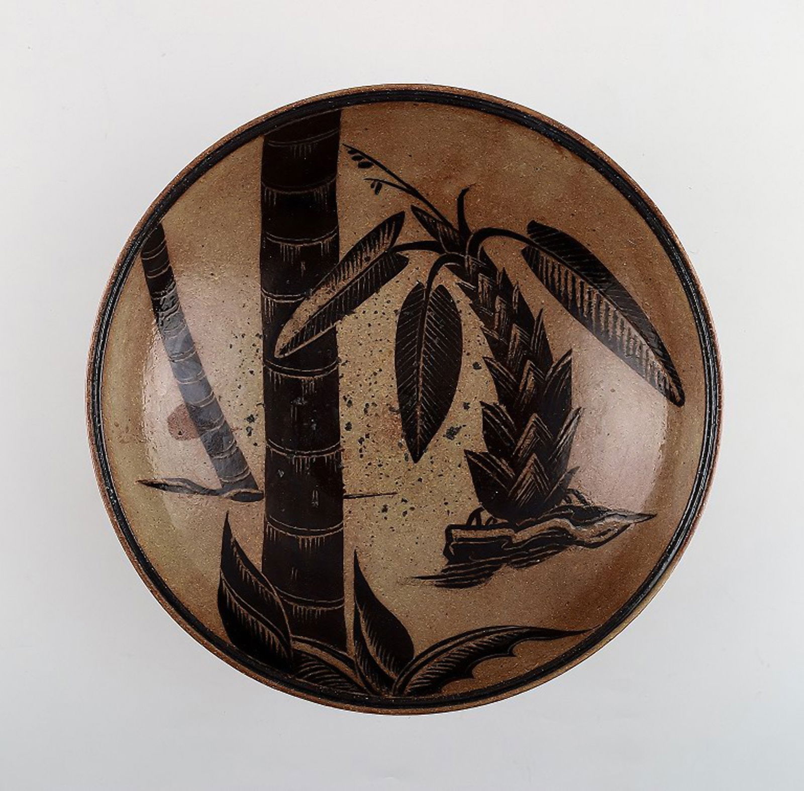 Royal Copenhagen large bowl by Nils Thorsson. Jungle series. (1 of 5)