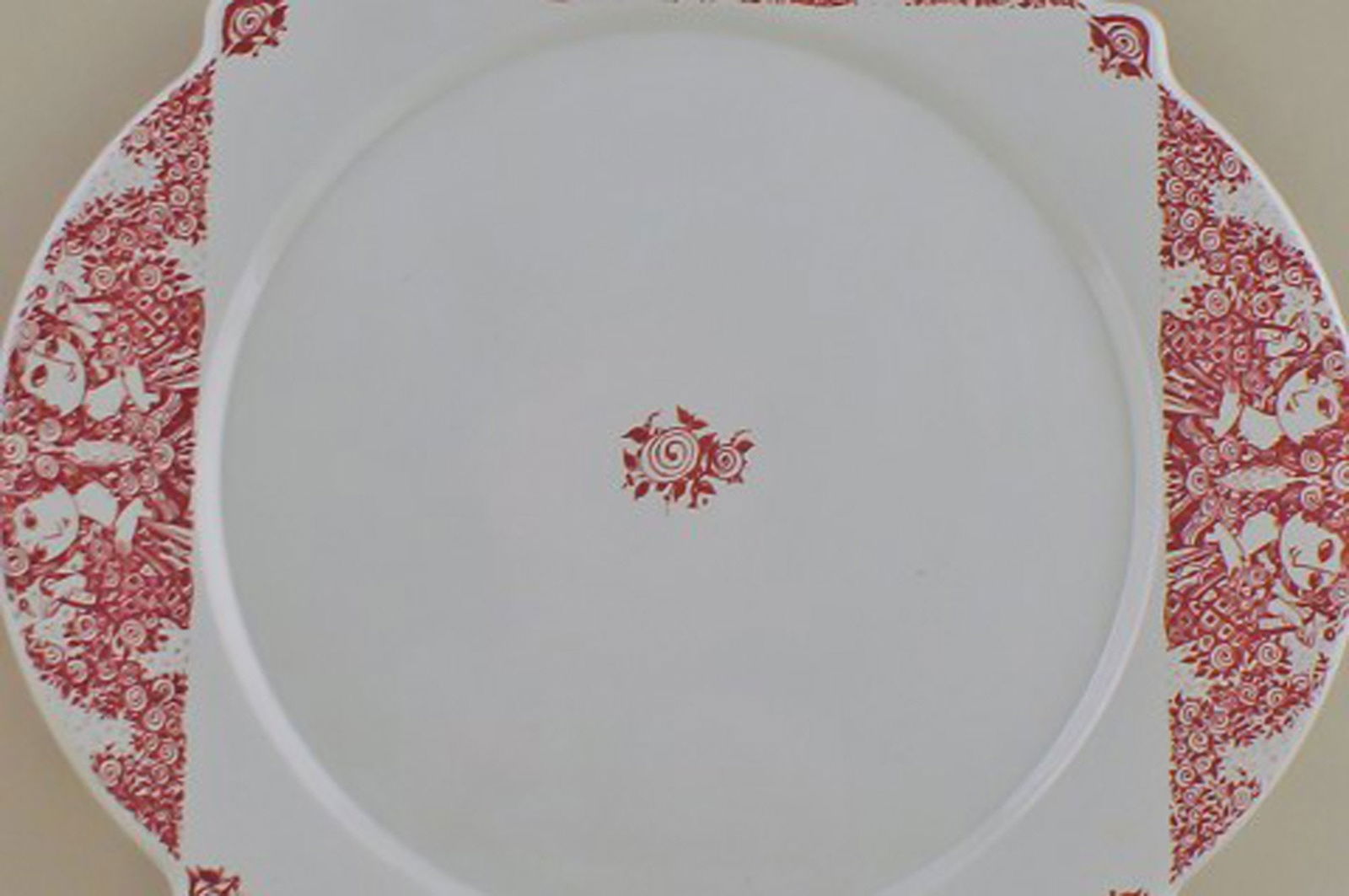 Bjorn Wiinblad, large platter, "Rosalinde" faience. - 2