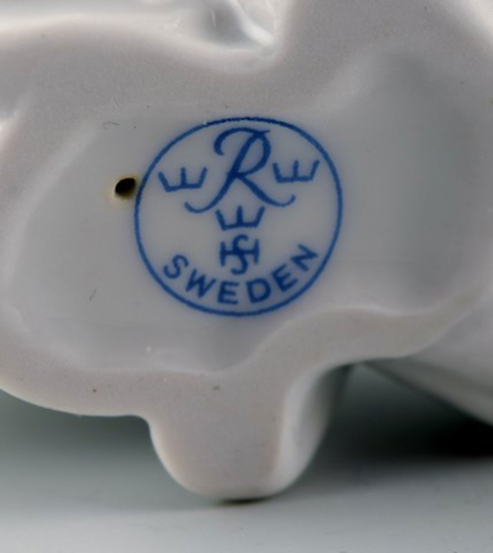 Harald Salomon for Rörstrand, white glazed figure of a sea child. - 4