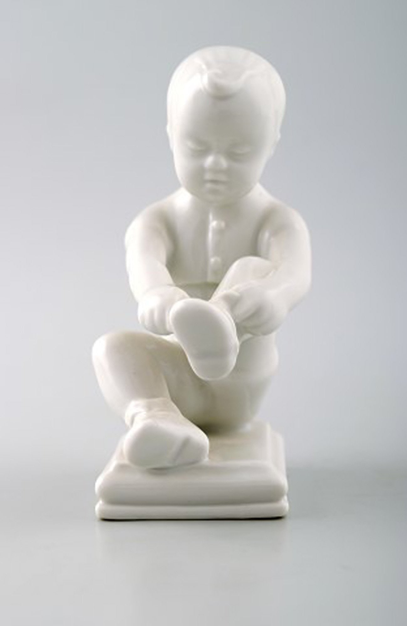 Edit Bjurström (1912-1998) for Rörstrand, Sweden. 4 boy figures in blanc de chine/white - 2