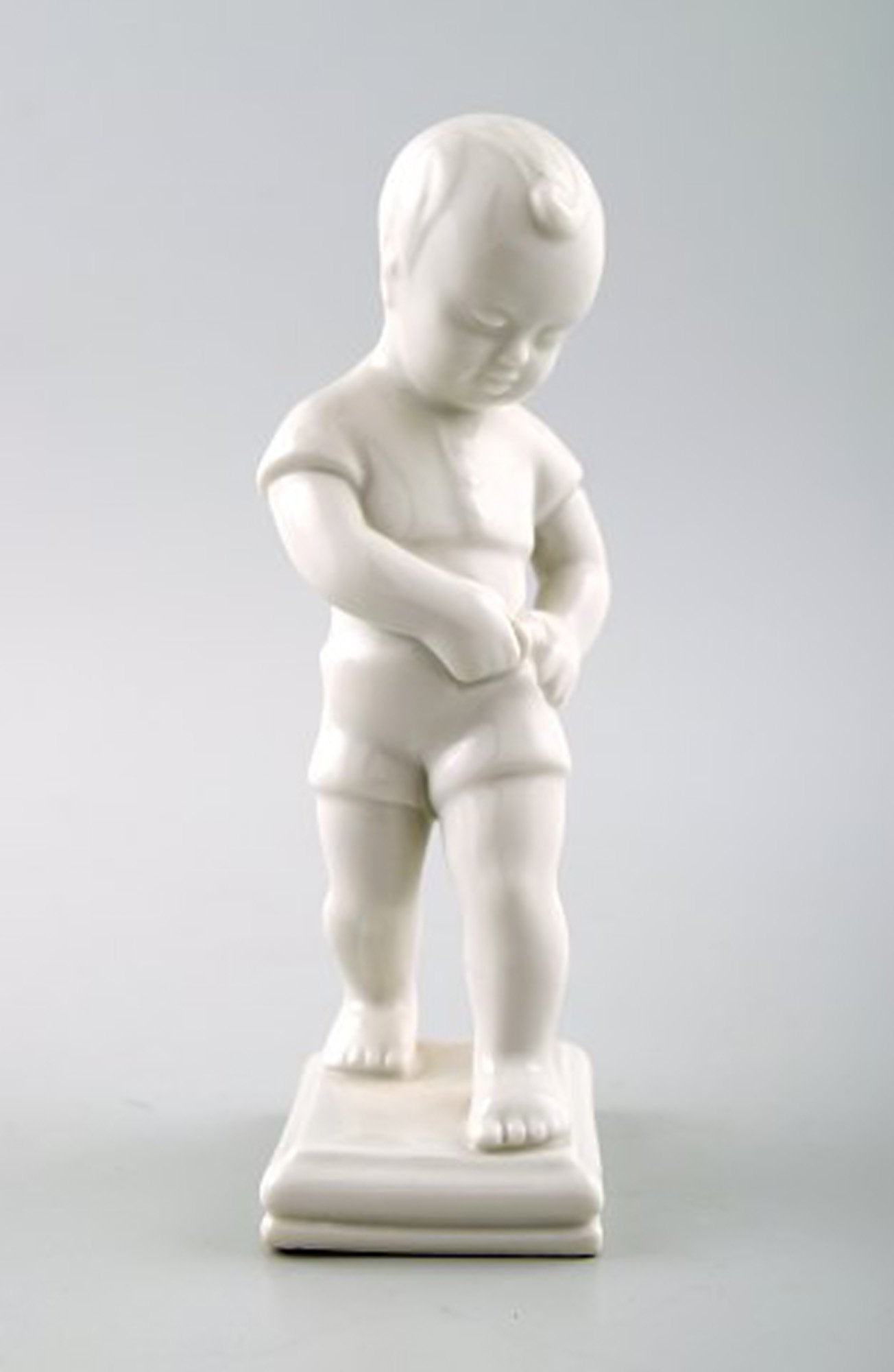 Edit Bjurström (1912-1998) for Rörstrand, Sweden. 4 boy figures in blanc de chine/white - 4