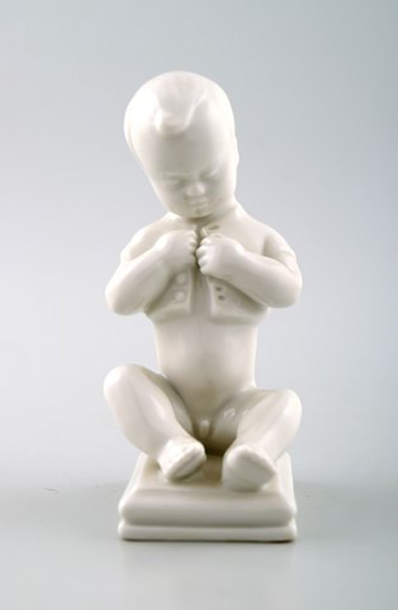 Edit Bjurström (1912-1998) for Rörstrand, Sweden. 4 boy figures in blanc de chine/white - 5