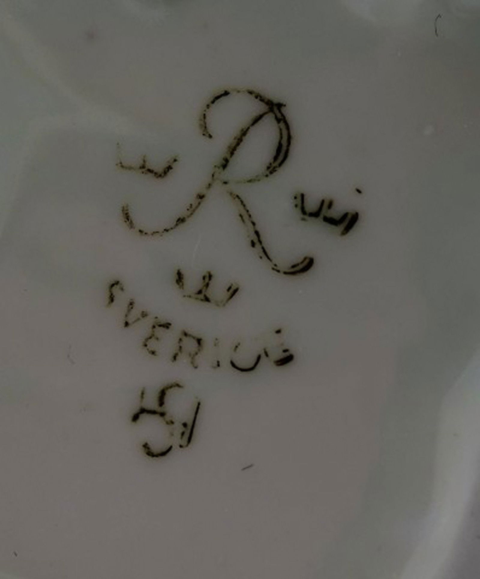 Harald Salomon for Rörstrand, blanc de chine / white glazed figure of a fawn riding on fabel - 6