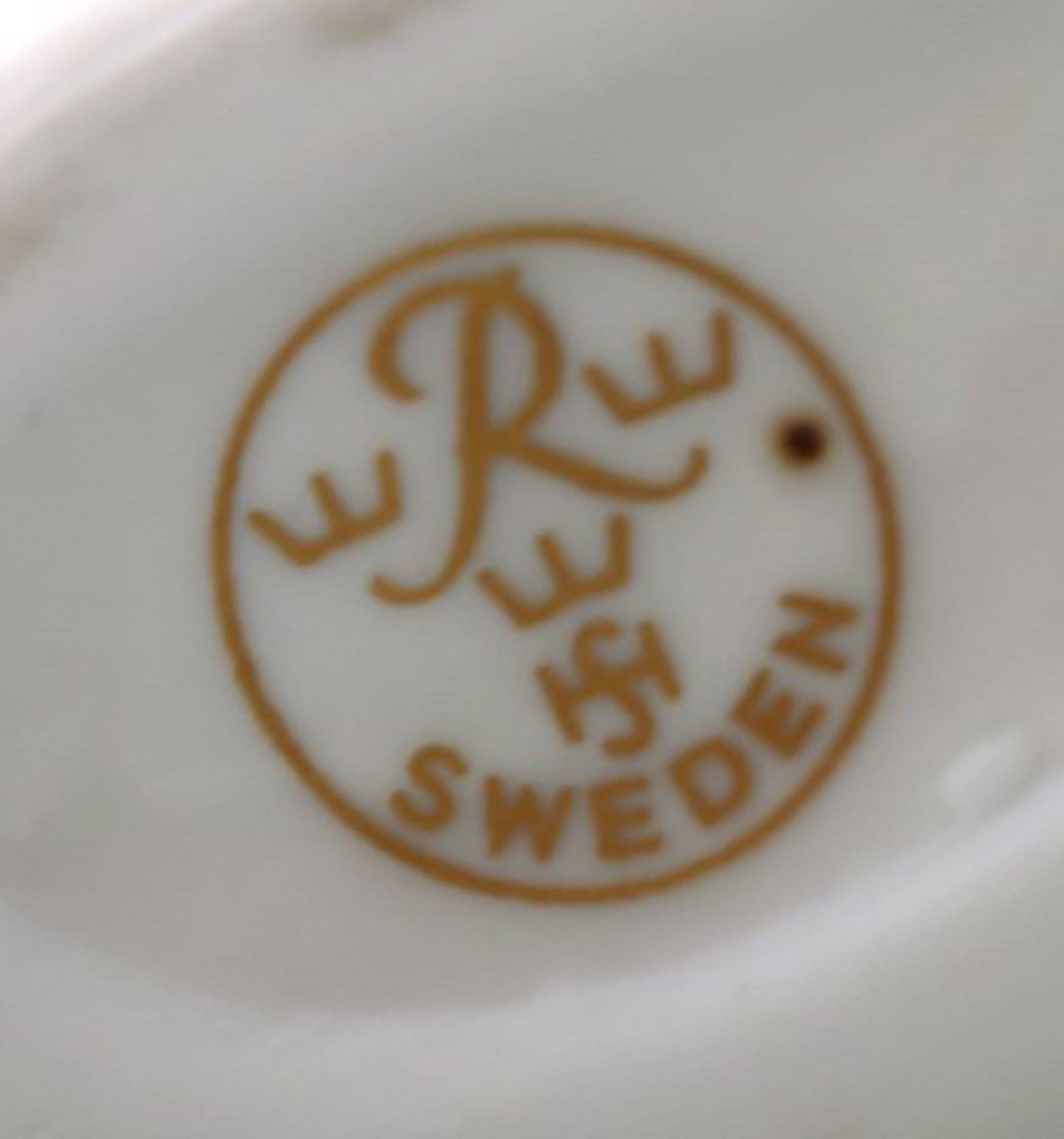 Harald Salomon for Rörstrand, white glazed figure of a faun/pan. - 5