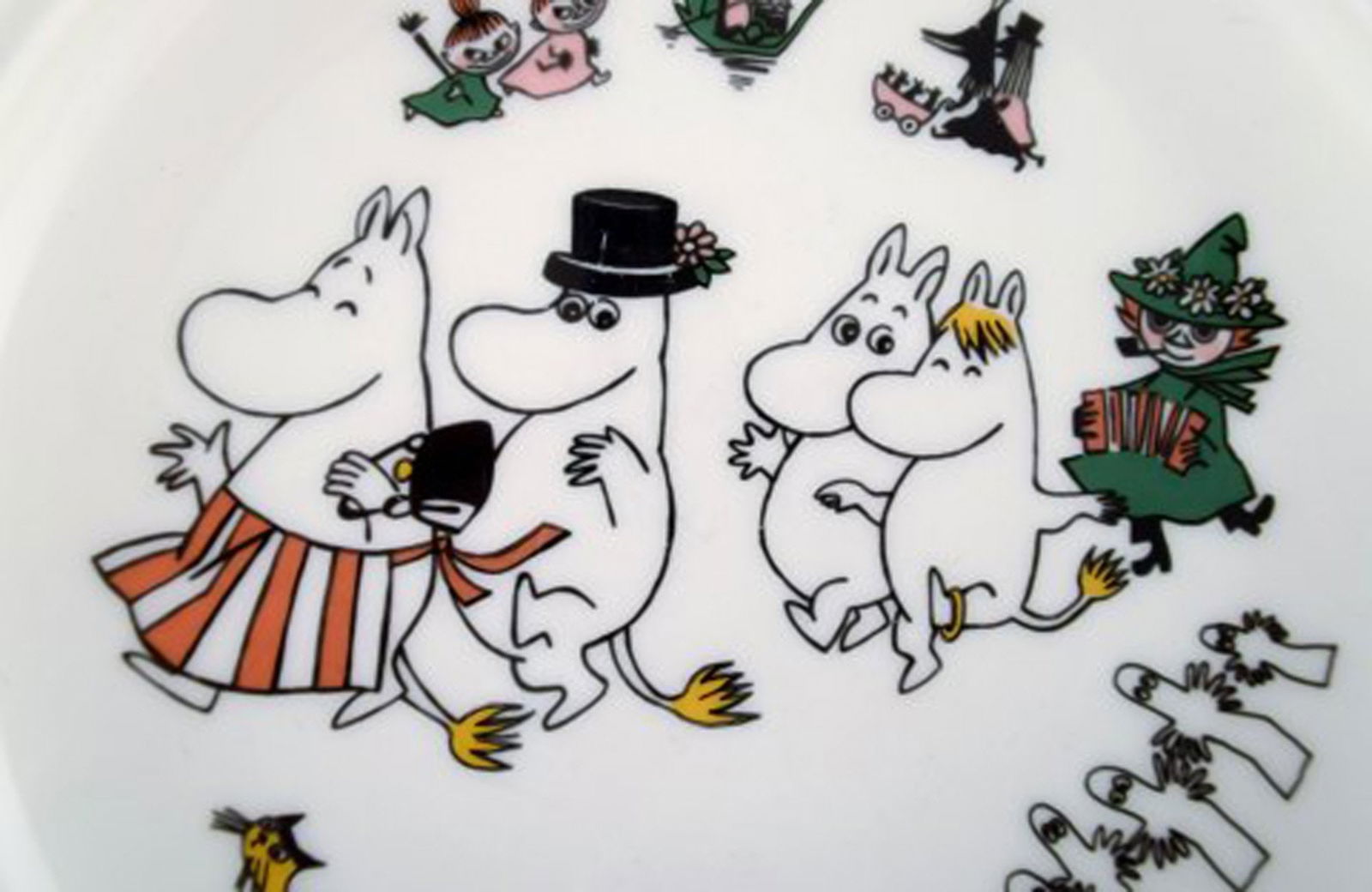 Arabia, Finland. Porcelain plate with motif from "Moomin". - 2