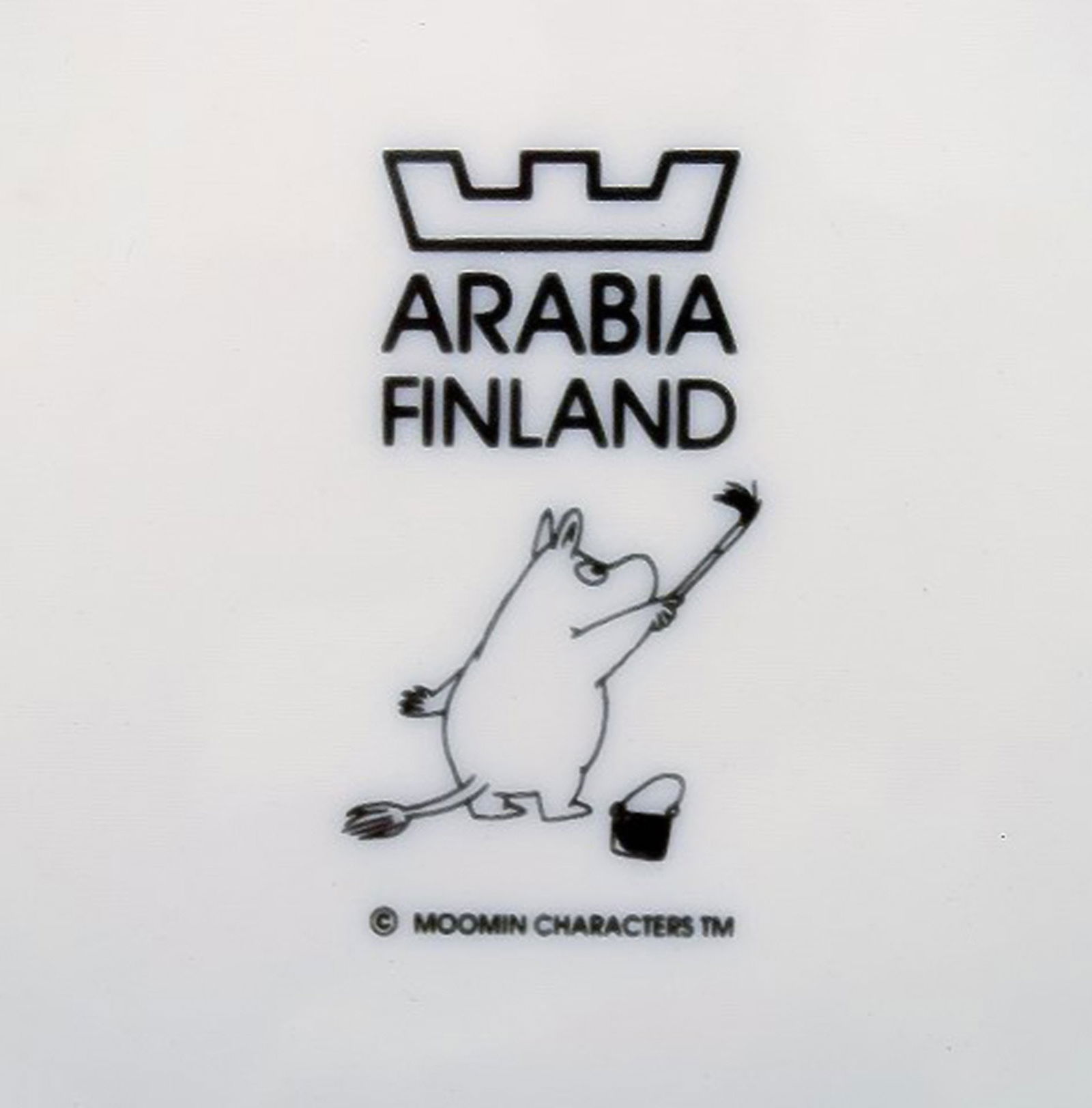 Arabia, Finland. Porcelain plate with motif from "Moomin". - 4