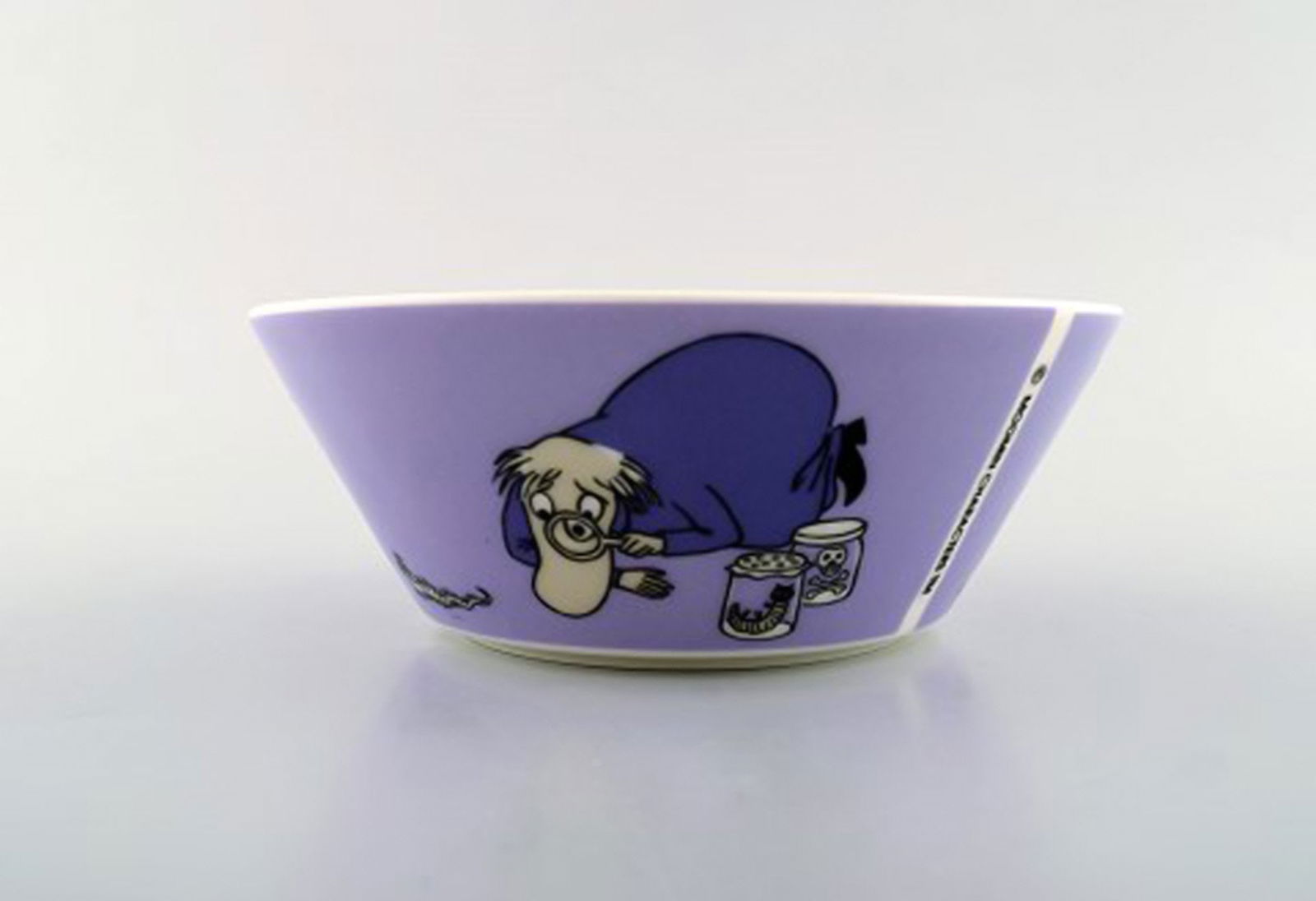 Arabia, Finland. Three porcelain bowls with motifs from "Moomin". Late 20th century. - 3