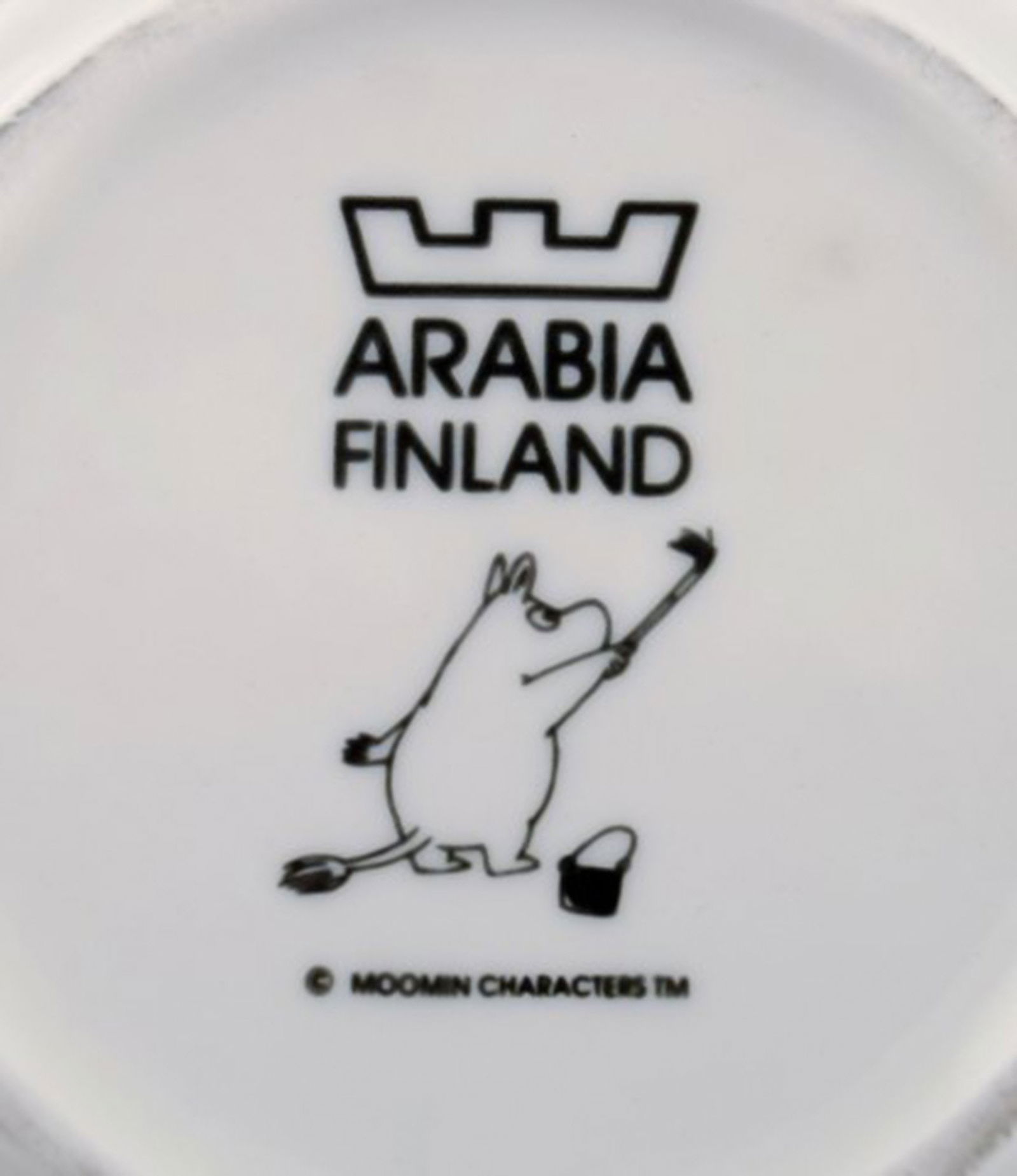 Arabia, Finland. Three porcelain bowls with motifs from "Moomin". Late 20th century. - 6