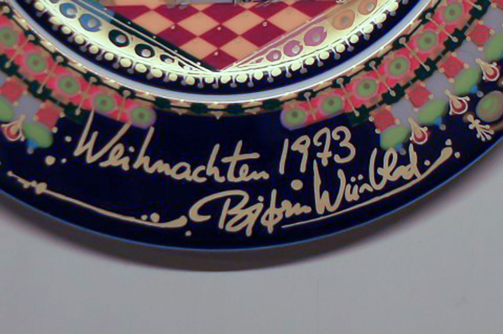 Rosenthal Wiinblad Christmas plate from 1973. - 3