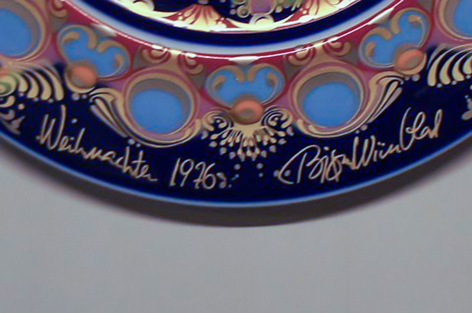 Rosenthal Wiinblad Christmas plate from 1976. - 3