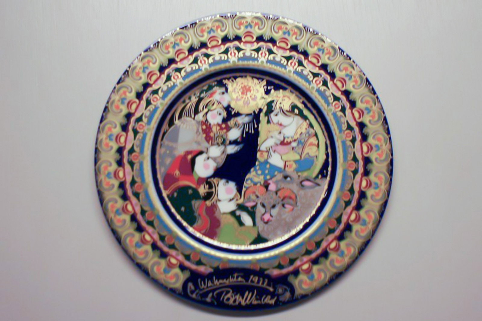 Rosenthal Wiinblad Christmas plate from 1977.