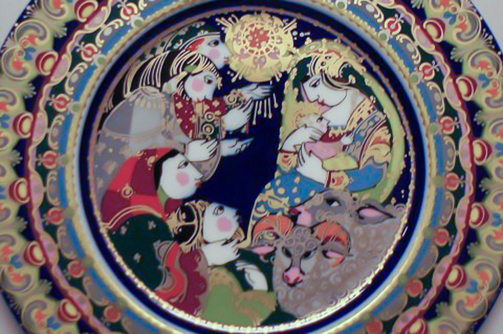 Rosenthal Wiinblad Christmas plate from 1977. - 2