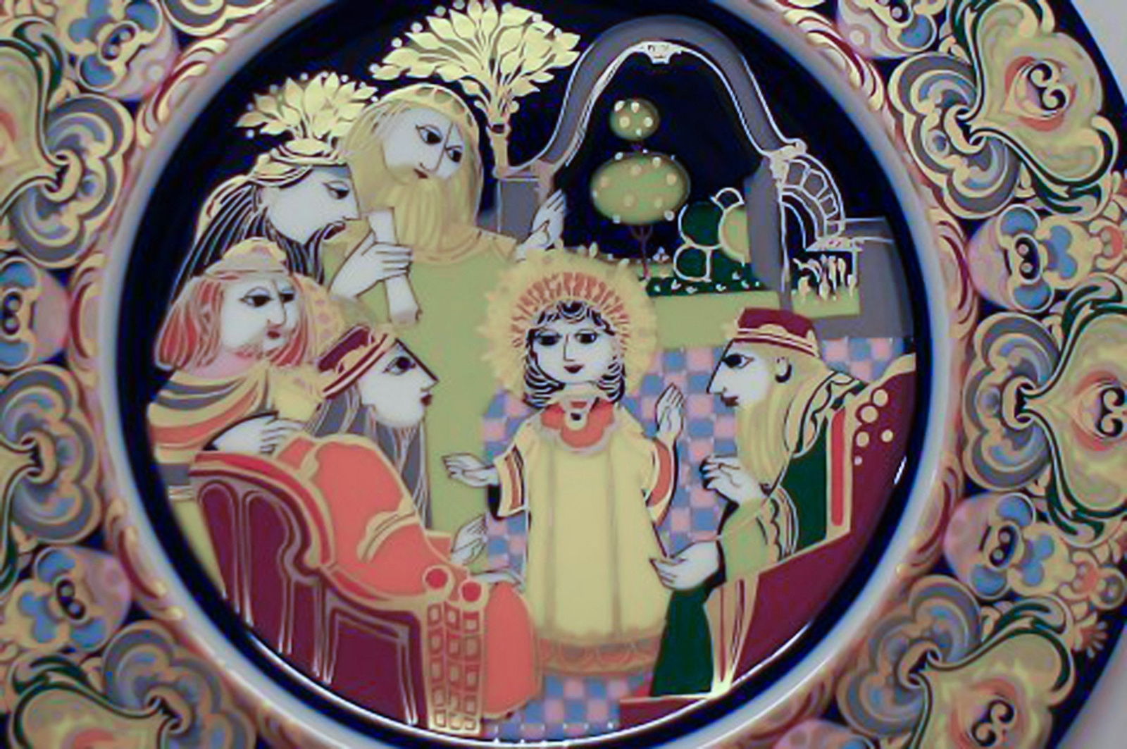 Rosenthal Wiinblad Christmas plate from 1981. - 2