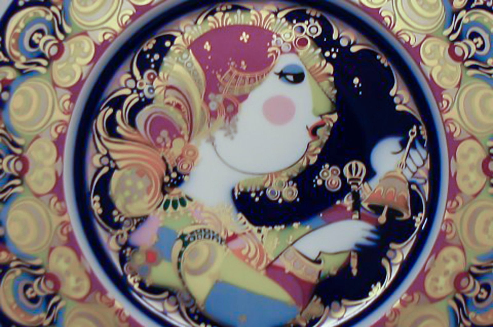 Rosenthal Wiinblad Christmas plate from 1980. - 2
