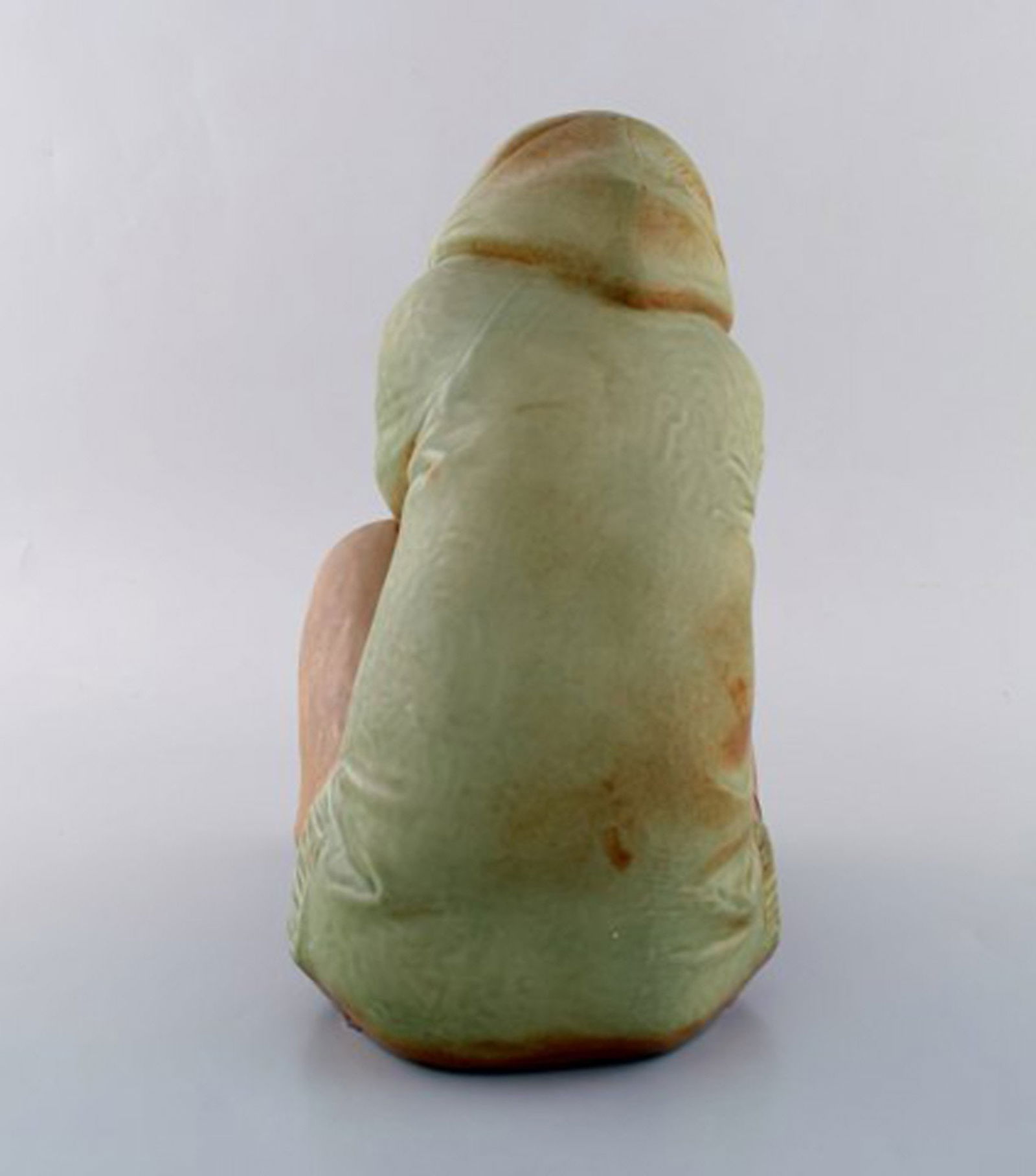 Lladro, Spain. Large sculpture in glazed ceramics. Eskimo girl. 1980s. - 6