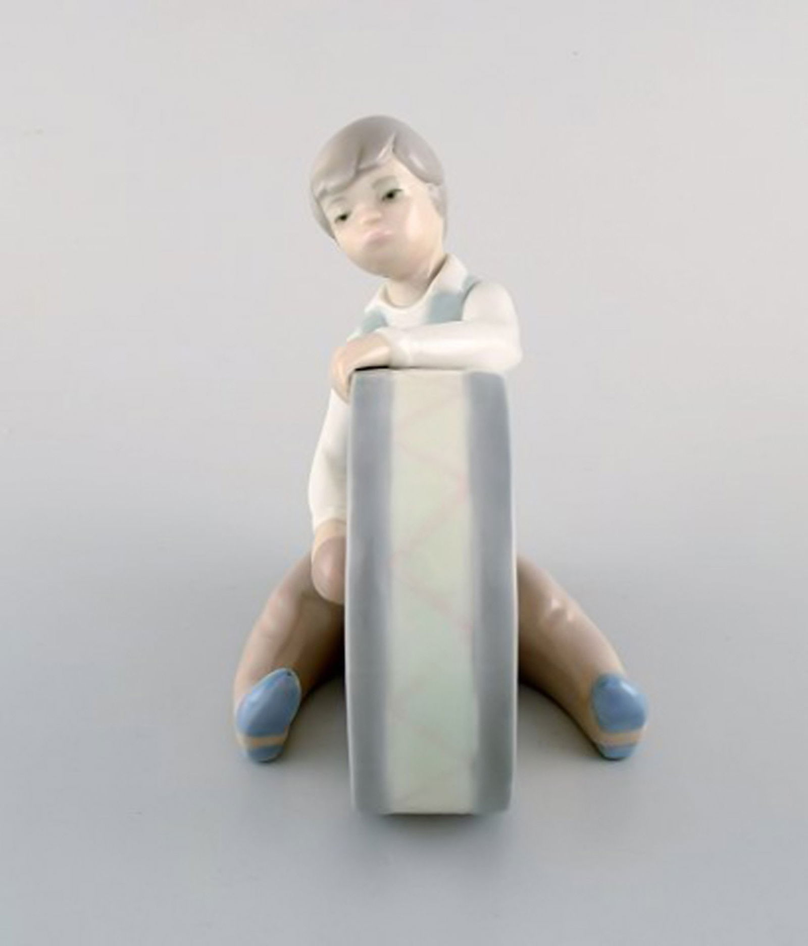 Lladro, Spain. Four porcelain figurines. Children with instruments. 1980's. - 3