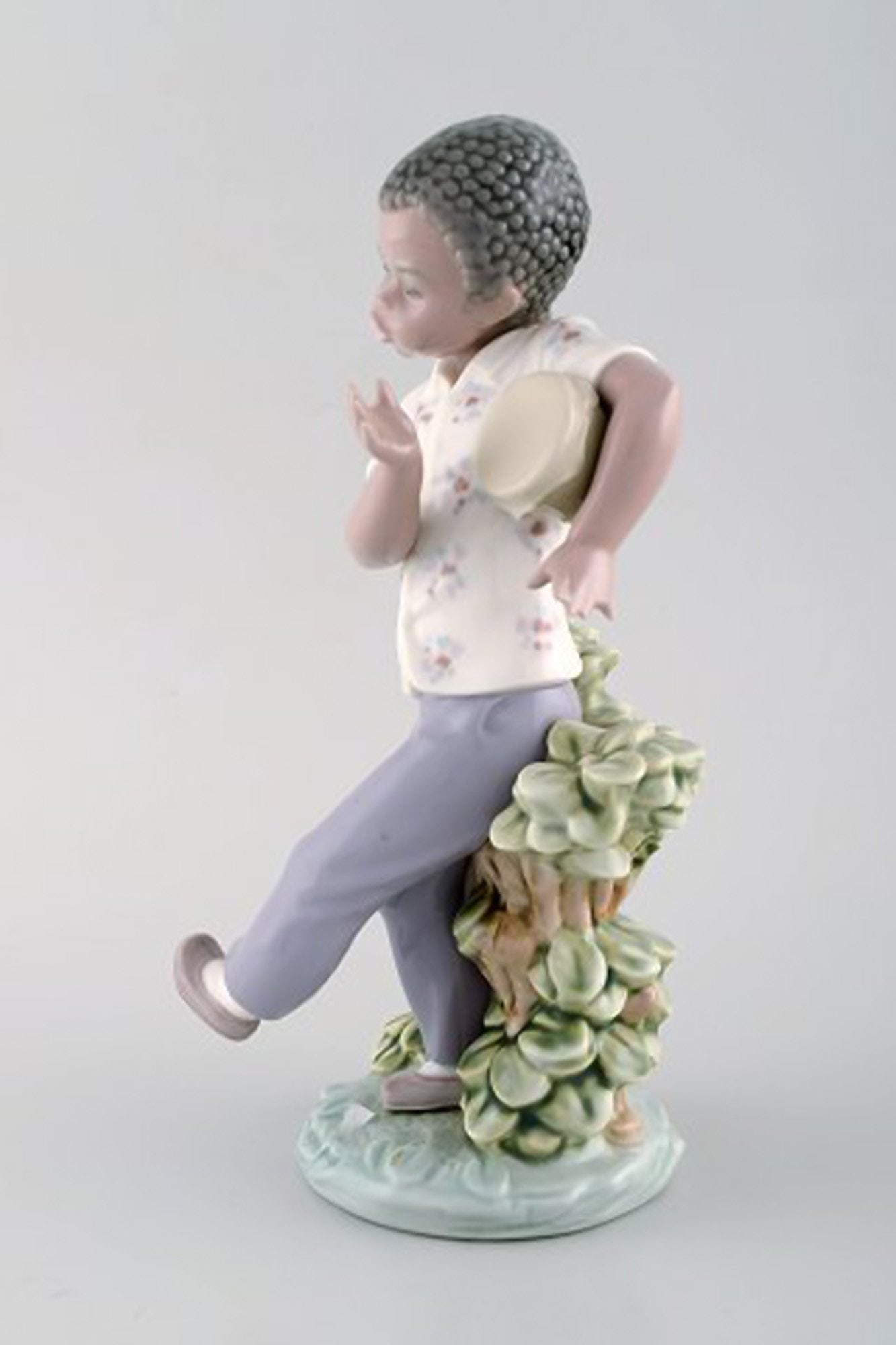 Lladro, Spain. Four porcelain figurines. Children with instruments. 1980's. - 5