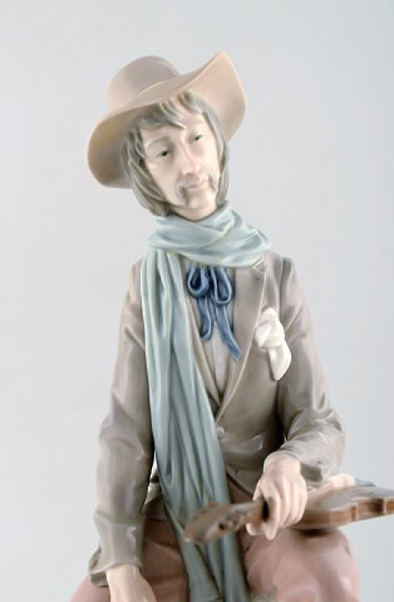 Lladro, Spain. Large porcelain figure. Troubadour. 1980 / 90's. - 3