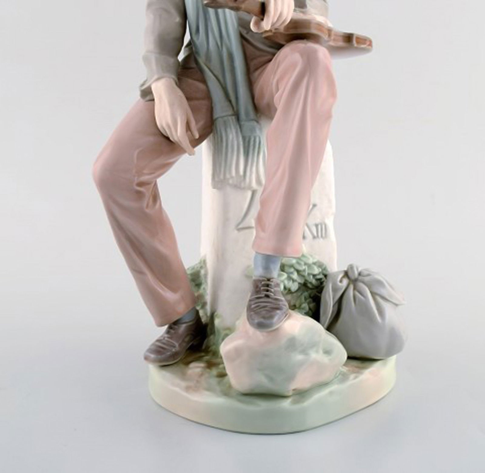 Lladro, Spain. Large porcelain figure. Troubadour. 1980 / 90's. - 4