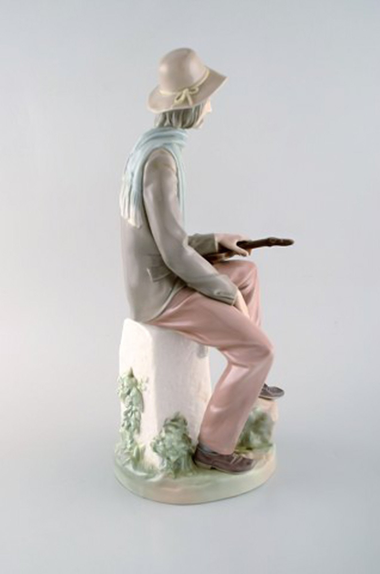 Lladro, Spain. Large porcelain figure. Troubadour. 1980 / 90's. - 5