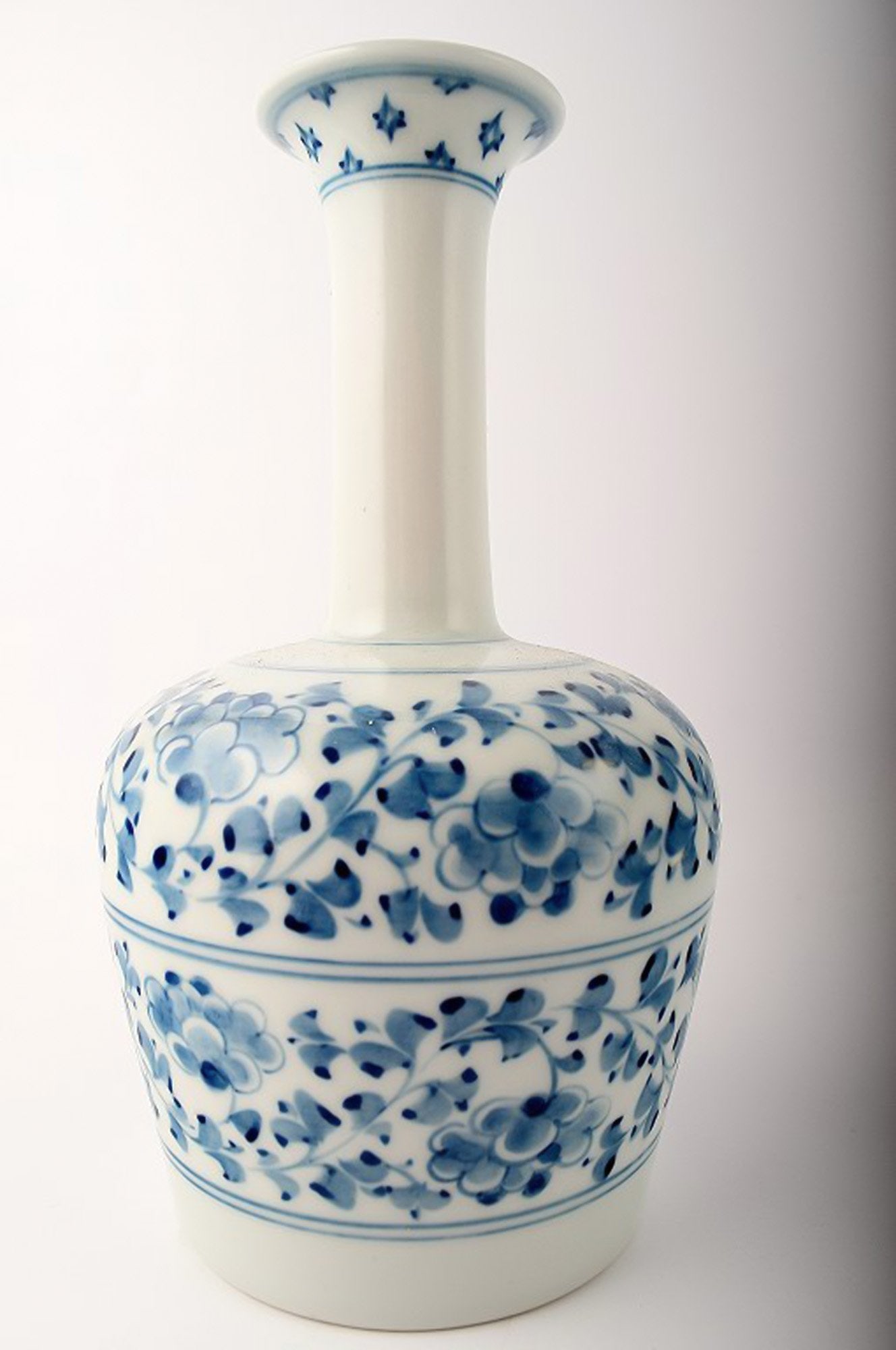 B&G, Bing & Grondahl porcelain vase with flowers. (1 of 3)