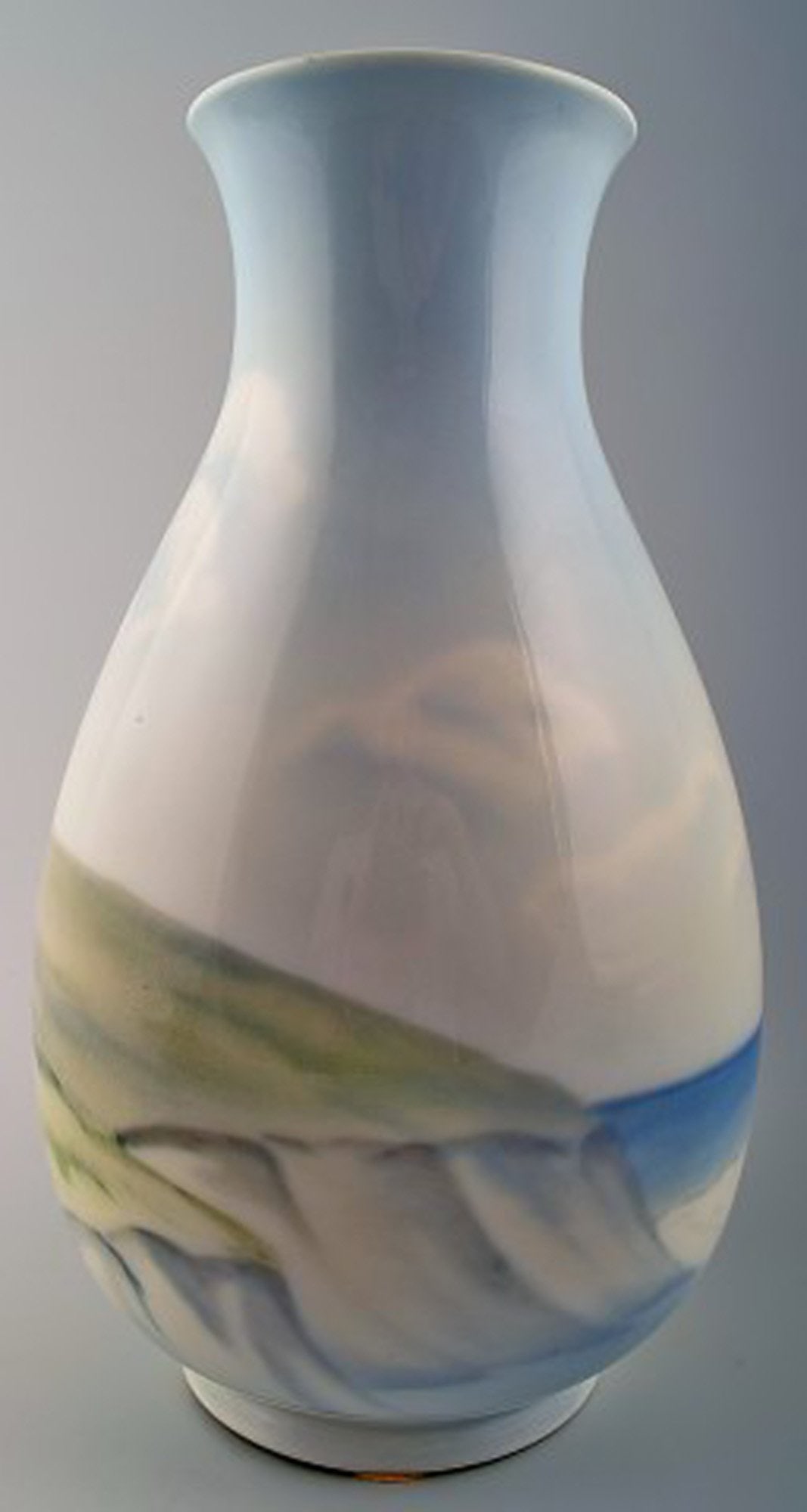 Large B & G, Bing & Grondahl vase, dune landscape. - 3