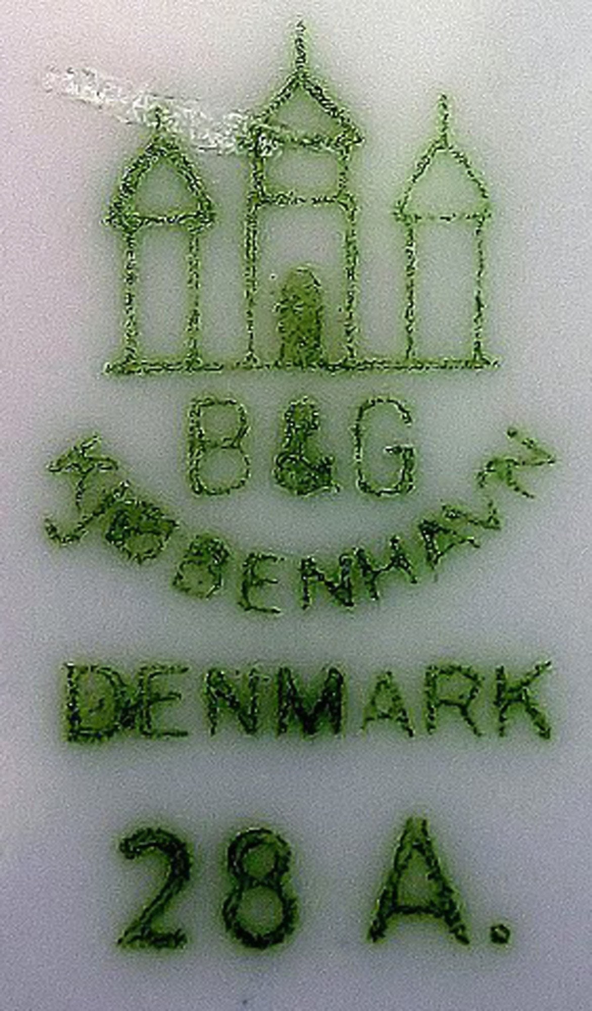 Bing & Grondahl, b&g White Koppel, Dessert Plates. 6 pcs. in stock. - 2