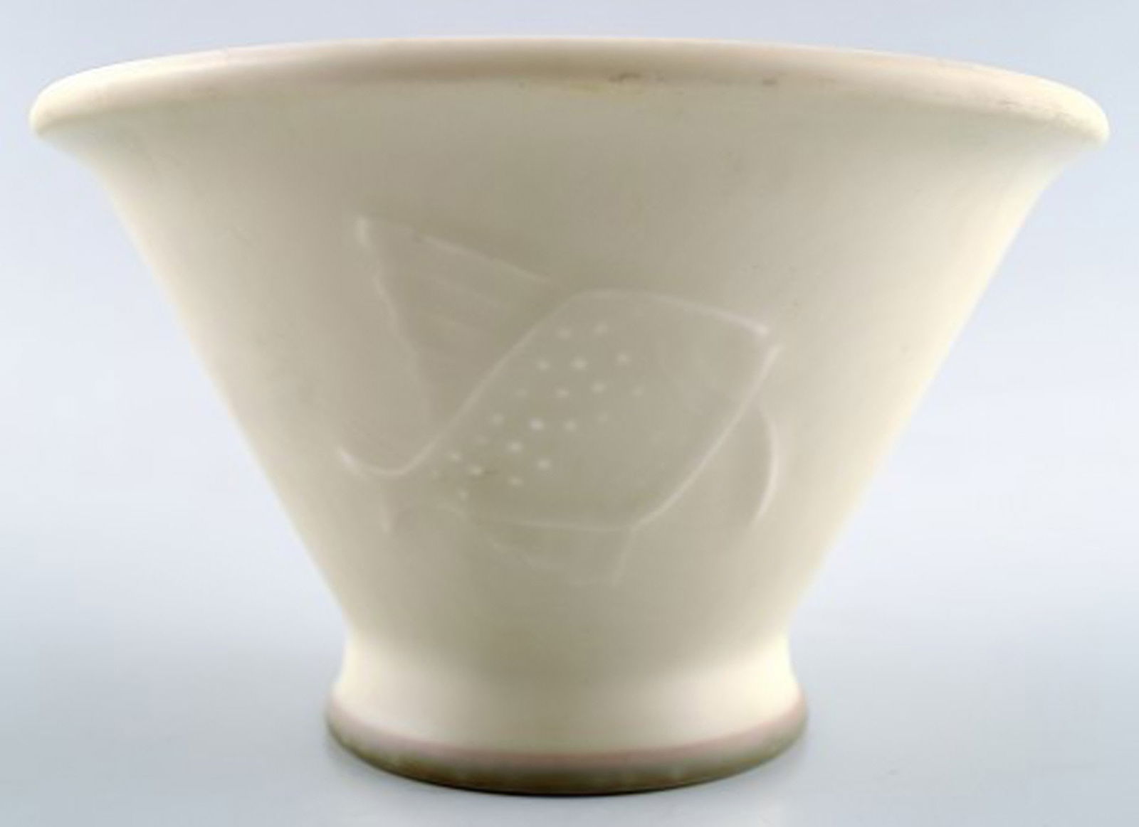 Art deco vase in porcelain, B&G, Bing & Grondahl. - 2