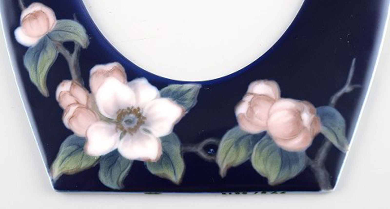 Rare Bing & Grondahl porcelain, B&G art nouveau picture frame. - 2