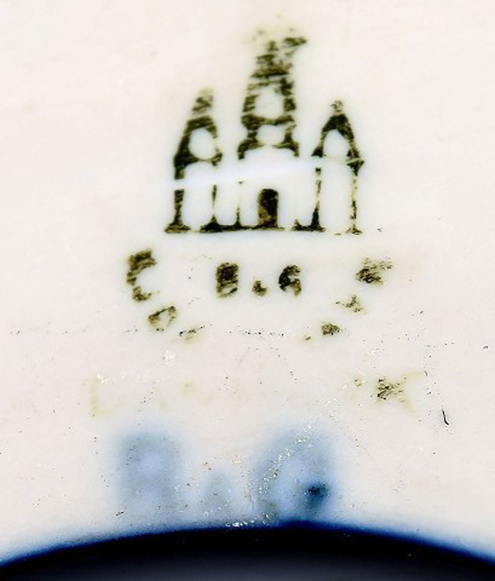 Rare Bing & Grondahl porcelain, B&G art nouveau picture frame. - 3