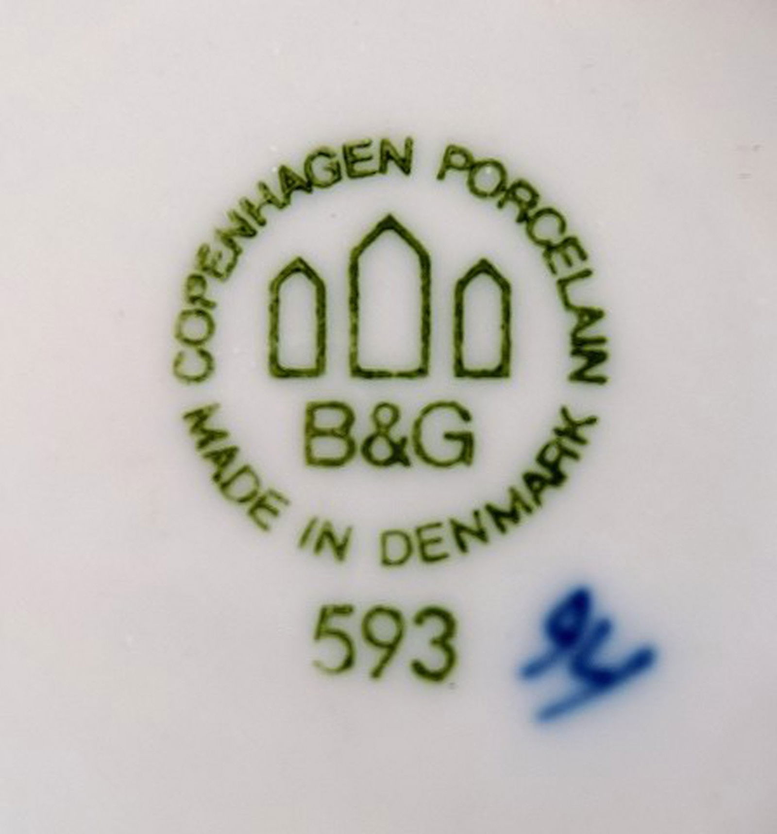 Kronberg Sugar Bowl B&G no 593 Bing & Grondahl. - 3