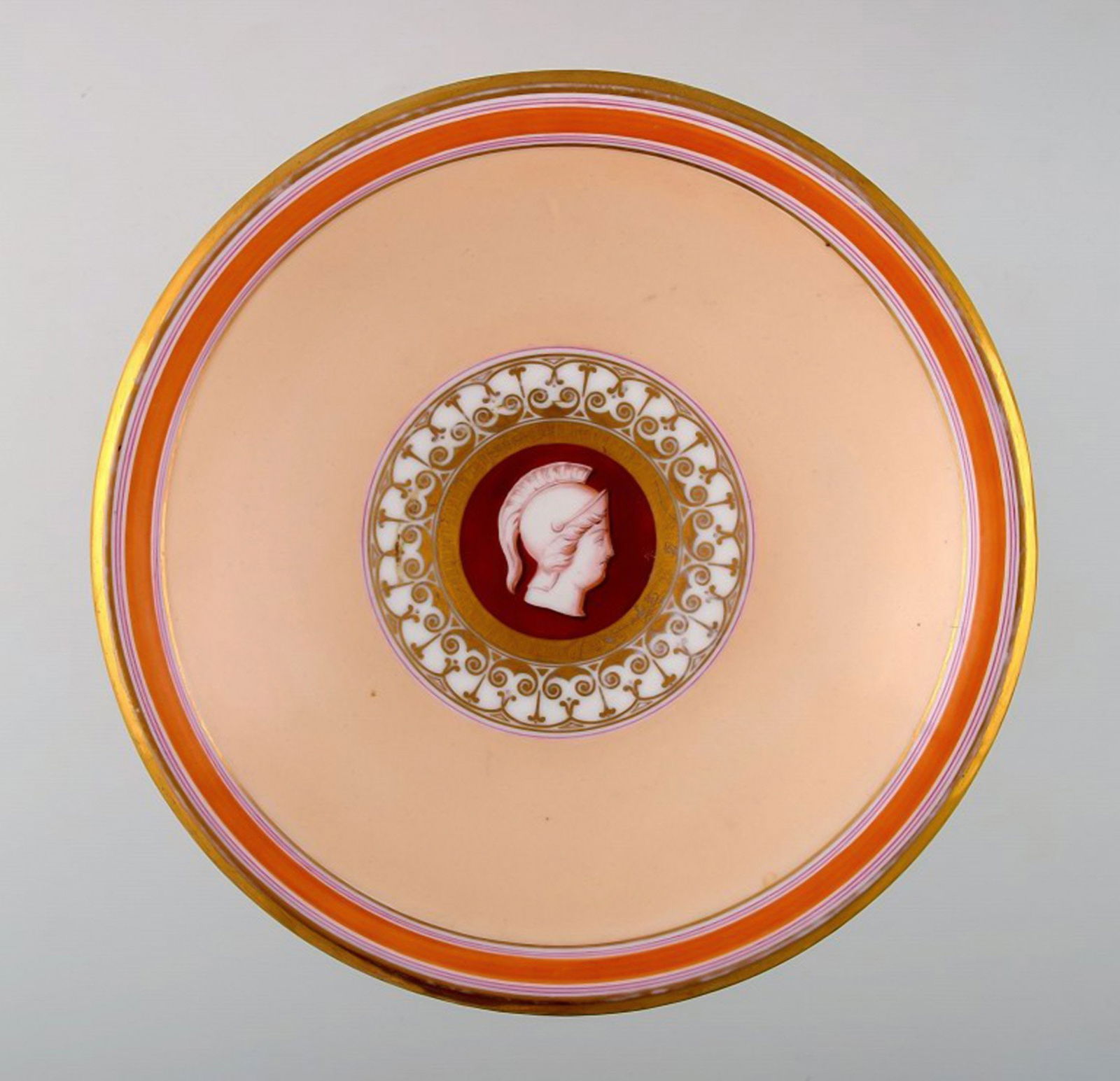 B&G/ Bing & Grondahl centerpiece classical Thorvaldsen style.: Title: B&G/ Bing & Grondahl centerpiece classical Thorvaldsen style. Description: B&G/ Bing & Grondahl centerpiece classical Thorvaldsen style. Early Stamp. 1870s. 1st. factory quality. In perfect