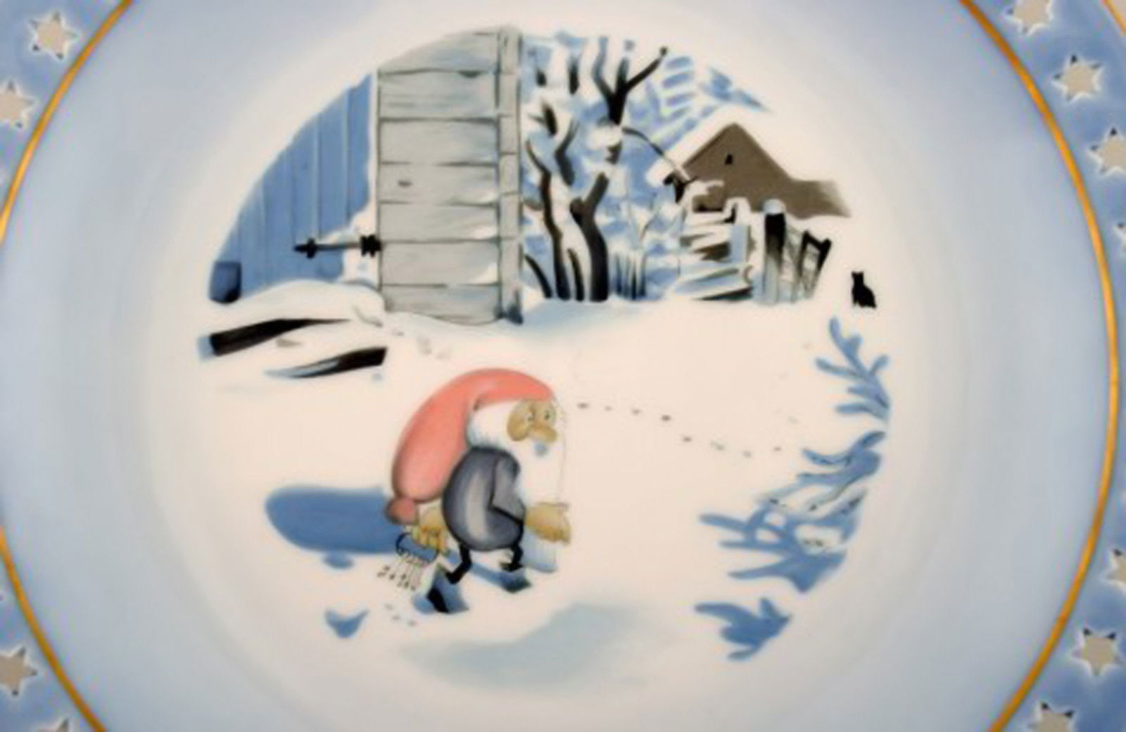 B & G (Bing & Grondahl), Christmas service, Harald Wiberg. Plate. - 2