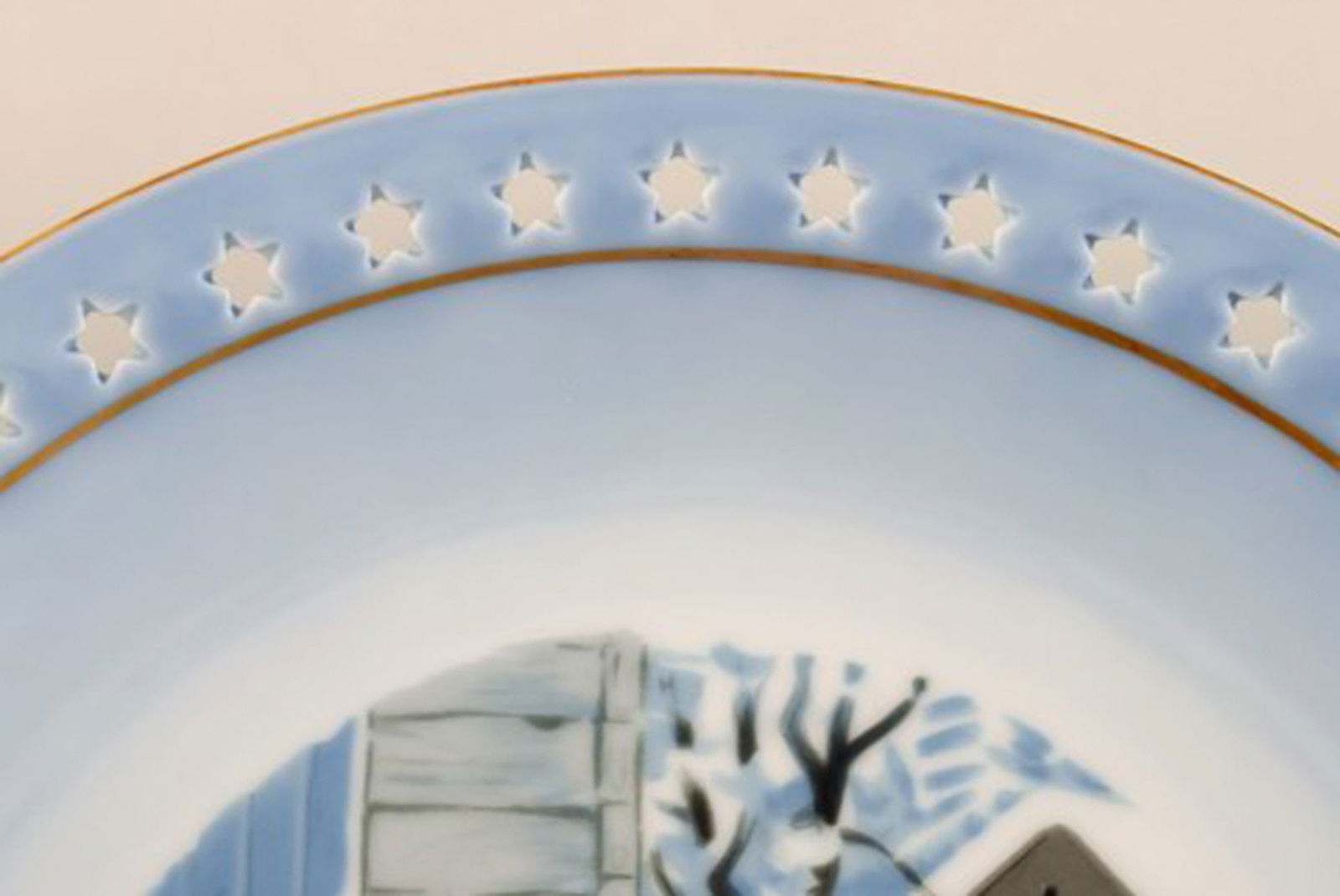 B & G (Bing & Grondahl), Christmas service, Harald Wiberg. Plate. - 3