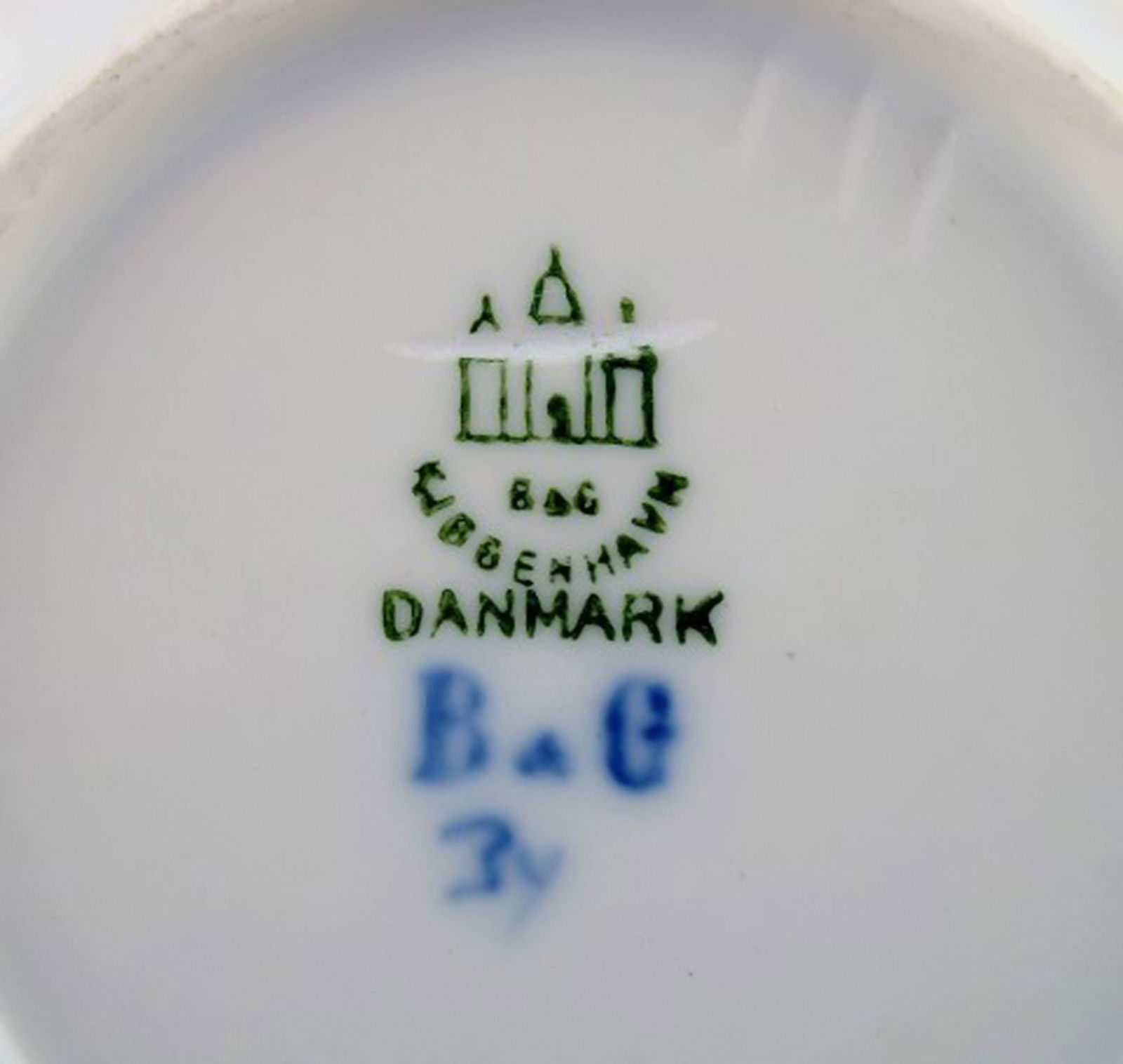 Bing & Grondahl / B&G, Blue Fluted. Coffee cup with saucer. - 4